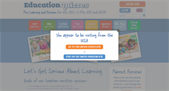 Desktop Screenshot of educationquizzes.com
