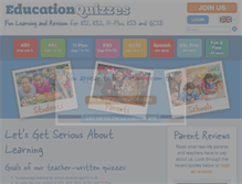 Tablet Screenshot of educationquizzes.com